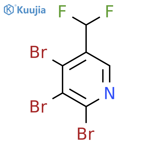 5-(Difluoromethyl)-2,3,4-tribromopyridine structure