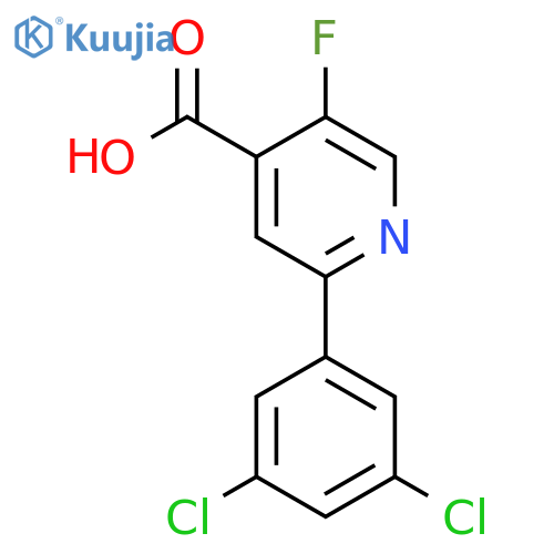 2-(3,5-Dichlorophenyl)-5-fluoroisonicotinic acid structure