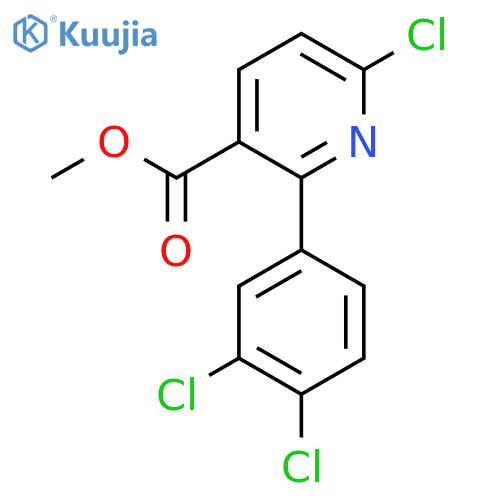 Methyl 6-chloro-2-(3,4-dichlorophenyl)nicotinate structure