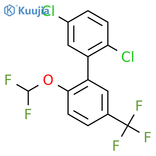2'-Difluoromethoxy-2,5-dichloro-5'-trifluoromethyl-biphenyl structure