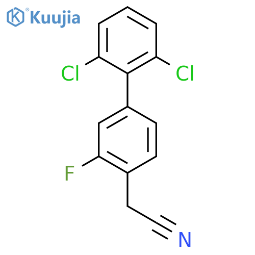 (2',6'-Dichloro-3-fluoro-biphenyl-4-yl)-acetonitrile structure