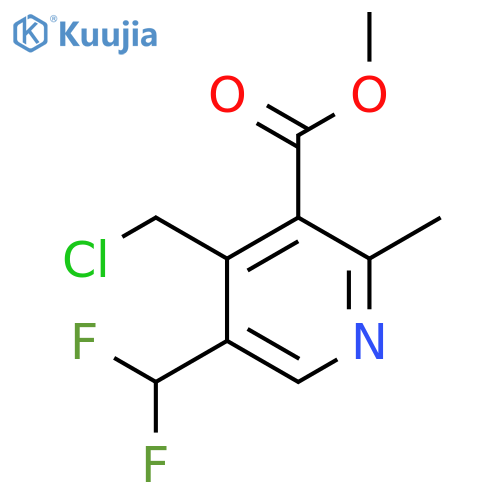 Methyl 4-(chloromethyl)-5-(difluoromethyl)-2-methylpyridine-3-carboxylate structure