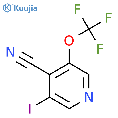 4-Cyano-3-iodo-5-(trifluoromethoxy)pyridine structure