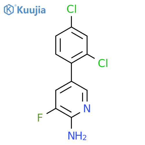 2-Amino-5-(2,4-dichlorophenyl)-3-fluoropyridine structure