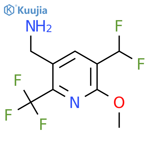 3-(Aminomethyl)-5-(difluoromethyl)-6-methoxy-2-(trifluoromethyl)pyridine structure