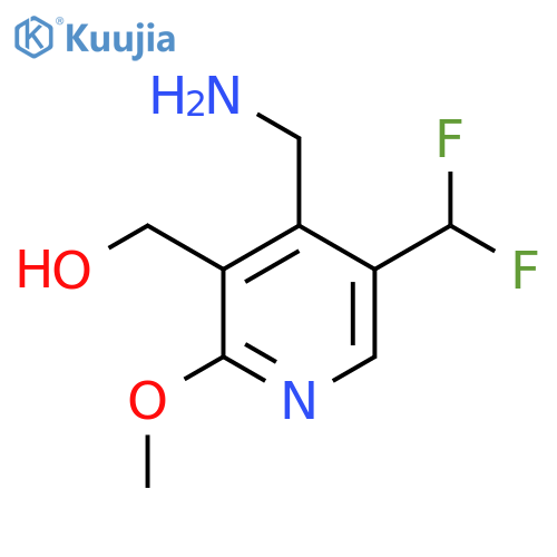 4-(Aminomethyl)-5-(difluoromethyl)-2-methoxypyridine-3-methanol structure