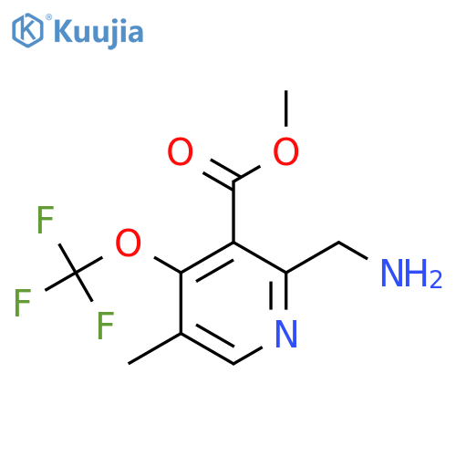 Methyl 2-(aminomethyl)-5-methyl-4-(trifluoromethoxy)pyridine-3-carboxylate structure