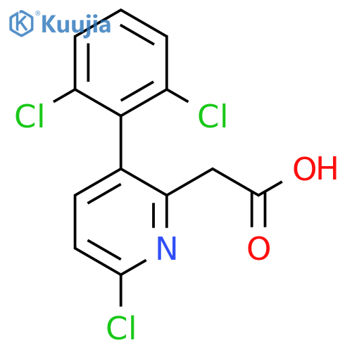 6-Chloro-3-(2,6-dichlorophenyl)pyridine-2-acetic acid structure