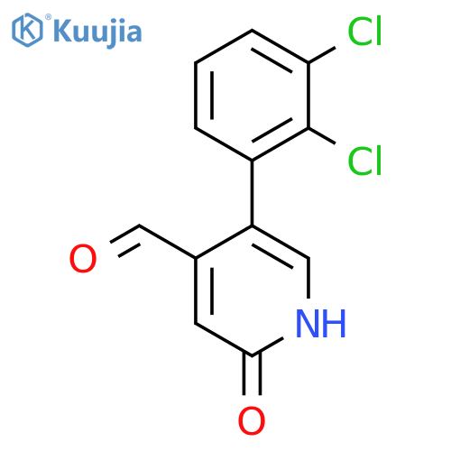 5-(2,3-Dichlorophenyl)-2-hydroxyisonicotinaldehyde structure