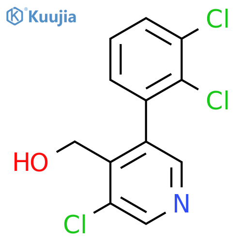 3-Chloro-5-(2,3-dichlorophenyl)pyridine-4-methanol structure