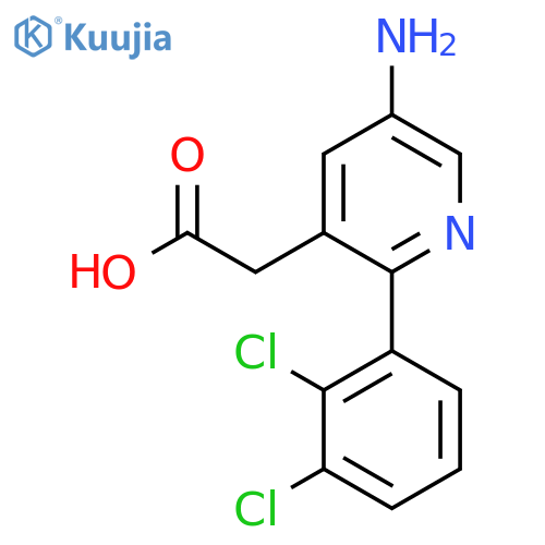 5-Amino-2-(2,3-dichlorophenyl)pyridine-3-acetic acid structure