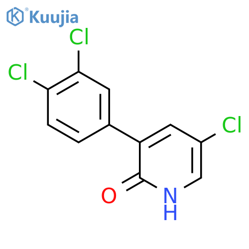 5-Chloro-3-(3,4-dichlorophenyl)-2-hydroxypyridine structure
