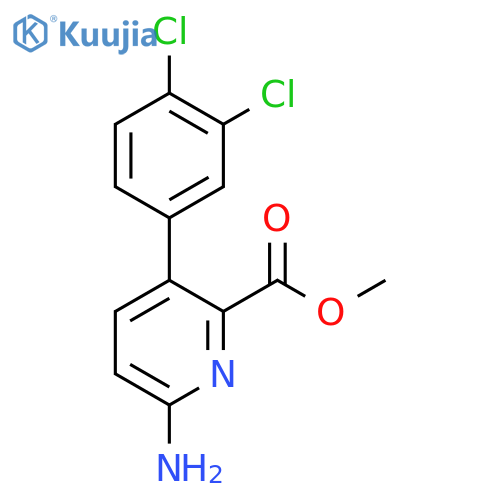 Methyl 6-amino-3-(3,4-dichlorophenyl)picolinate structure