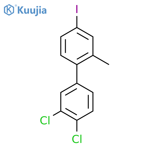 3,4-Dichloro-4'-iodo-2'-methyl-biphenyl structure