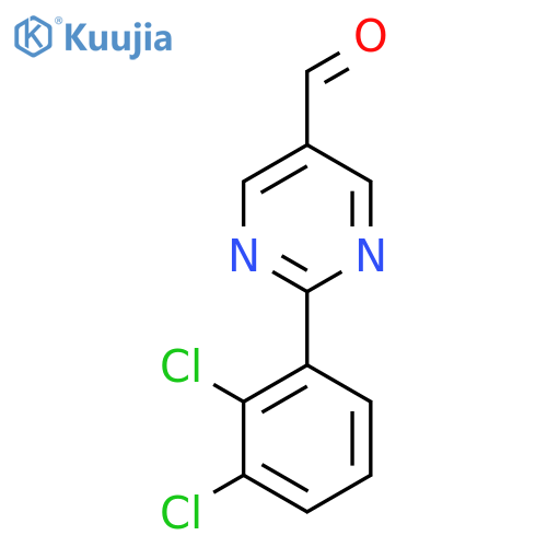2-(2,3-Dichlorophenyl)pyrimidine-5-carboxaldehyde structure