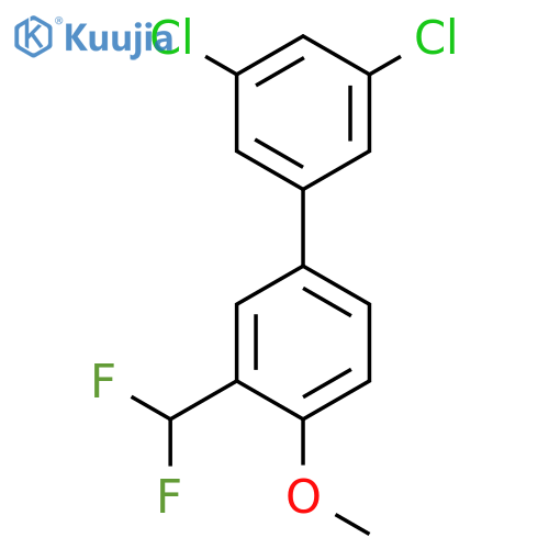 3'-Difluoromethyl-3,5-dichloro-4'-methoxy-biphenyl structure