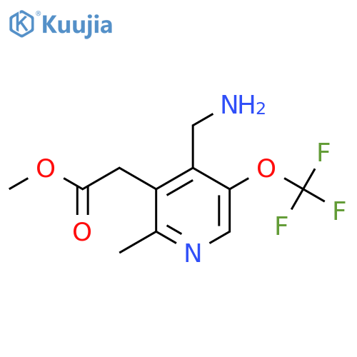 Methyl 4-(aminomethyl)-2-methyl-5-(trifluoromethoxy)pyridine-3-acetate structure