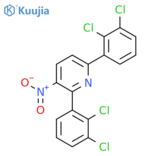2,6-Bis(2,3-dichlorophenyl)-3-nitropyridine structure