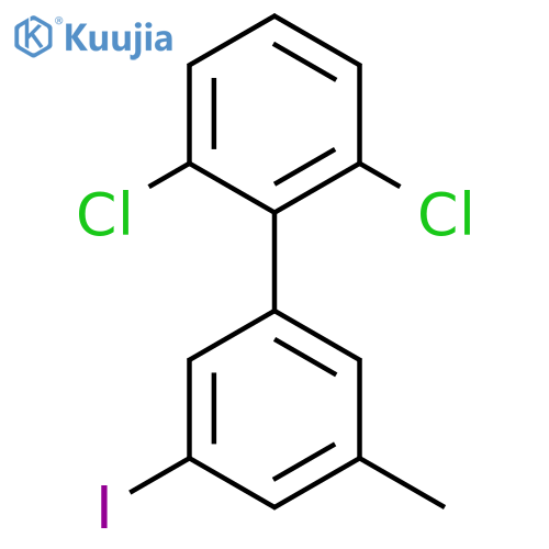 2,6-Dichloro-5'-iodo-3'-methyl-biphenyl structure