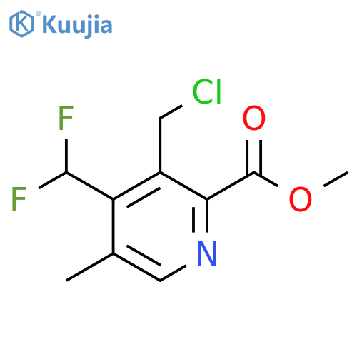 Methyl 3-(chloromethyl)-4-(difluoromethyl)-5-methylpyridine-2-carboxylate structure