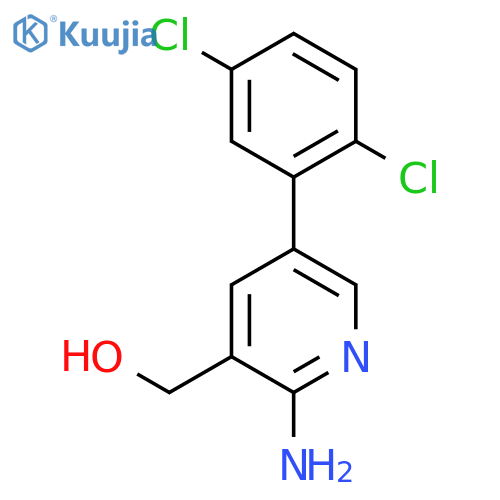 2-Amino-5-(2,5-dichlorophenyl)pyridine-3-methanol structure
