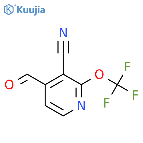 3-Cyano-2-(trifluoromethoxy)pyridine-4-carboxaldehyde structure