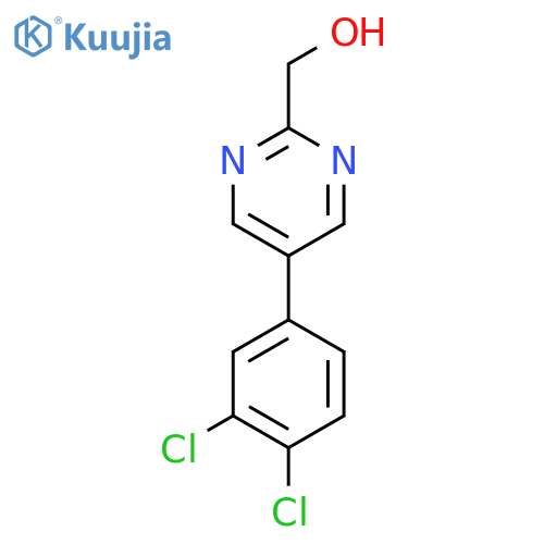 5-(3,4-Dichlorophenyl)pyrimidine-2-methanol structure