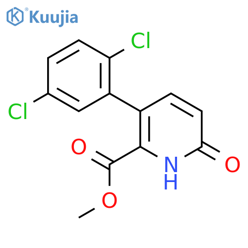Methyl 3-(2,5-dichlorophenyl)-6-hydroxypicolinate structure