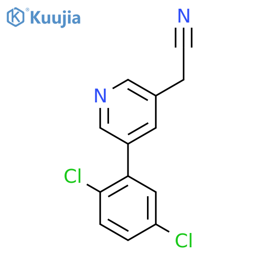 5-(2,5-Dichlorophenyl)pyridine-3-acetonitrile structure