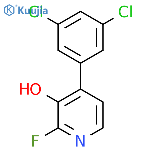 4-(3,5-Dichlorophenyl)-2-fluoro-3-hydroxypyridine structure