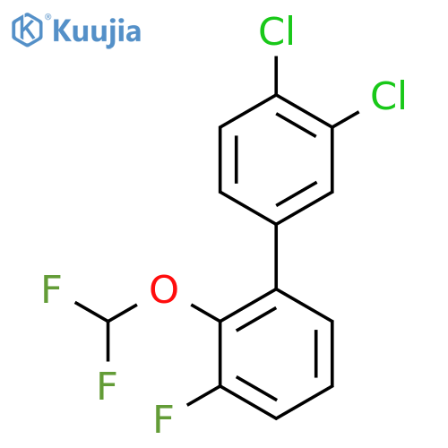 3,4-Dichloro-2'-difluoromethoxy-3'-fluoro-biphenyl structure