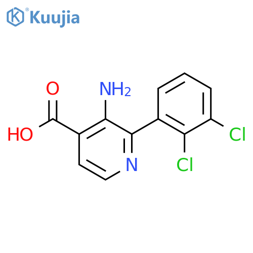 3-Amino-2-(2,3-dichlorophenyl)isonicotinic acid structure