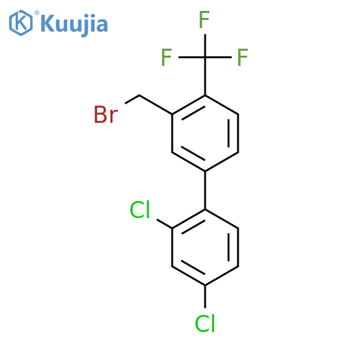 3'-Bromomethyl-2,4-dichloro-4'-trifluoromethyl-biphenyl structure
