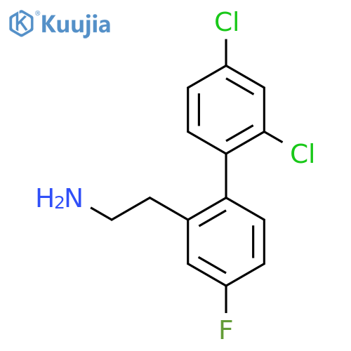 2-(2',4'-Dichloro-4-fluoro-biphenyl-2-yl)-ethylamine structure