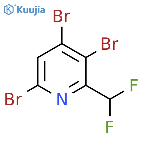 2-(Difluoromethyl)-3,4,6-tribromopyridine structure