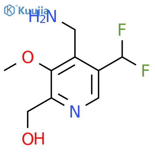 4-(Aminomethyl)-5-(difluoromethyl)-3-methoxypyridine-2-methanol structure