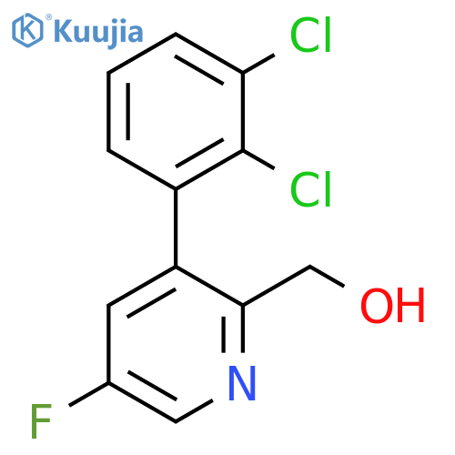 3-(2,3-Dichlorophenyl)-5-fluoropyridine-2-methanol structure