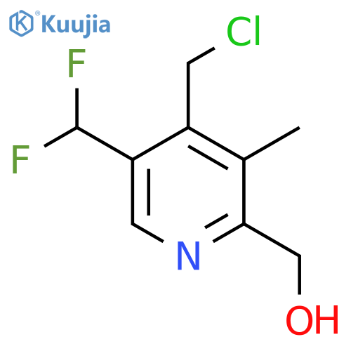 4-(Chloromethyl)-5-(difluoromethyl)-3-methylpyridine-2-methanol structure