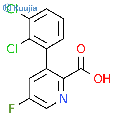 3-(2,3-Dichlorophenyl)-5-fluoropicolinic acid structure