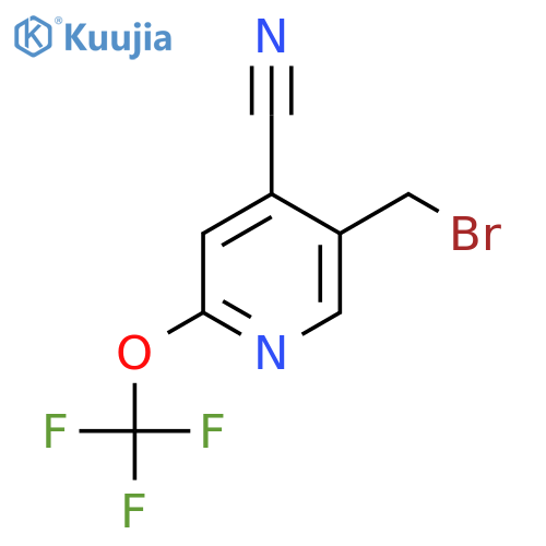 5-(Bromomethyl)-4-cyano-2-(trifluoromethoxy)pyridine structure