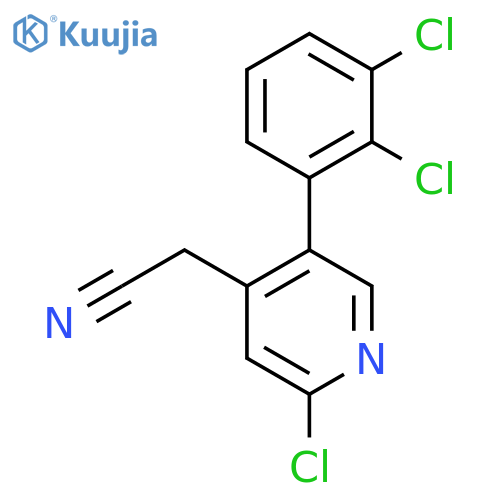 2-Chloro-5-(2,3-dichlorophenyl)pyridine-4-acetonitrile structure