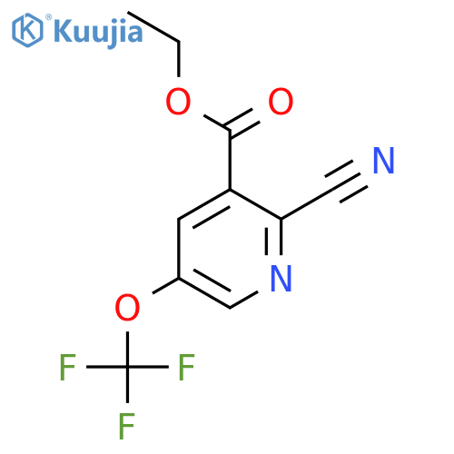 Ethyl 2-cyano-5-(trifluoromethoxy)pyridine-3-carboxylate structure