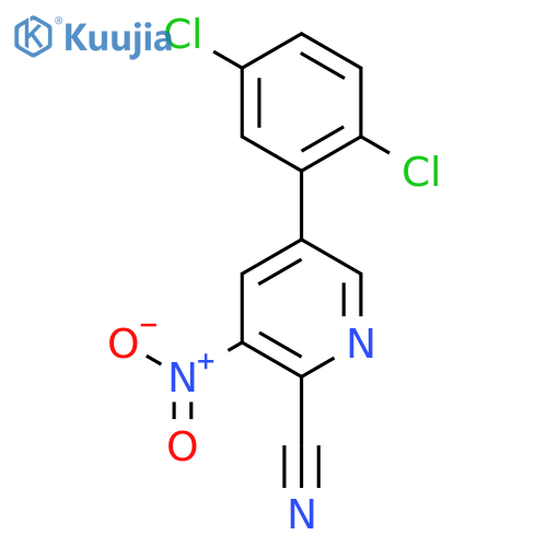 5-(2,5-Dichlorophenyl)-3-nitropicolinonitrile structure