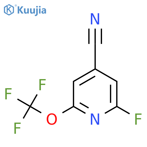 4-Cyano-2-fluoro-6-(trifluoromethoxy)pyridine structure