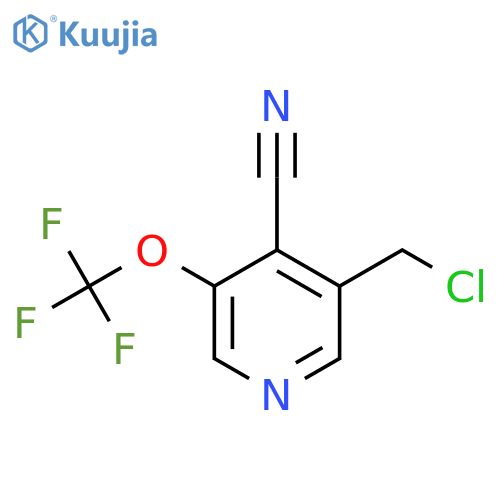 3-(Chloromethyl)-4-cyano-5-(trifluoromethoxy)pyridine structure