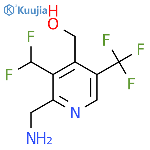 2-(Aminomethyl)-3-(difluoromethyl)-5-(trifluoromethyl)pyridine-4-methanol structure