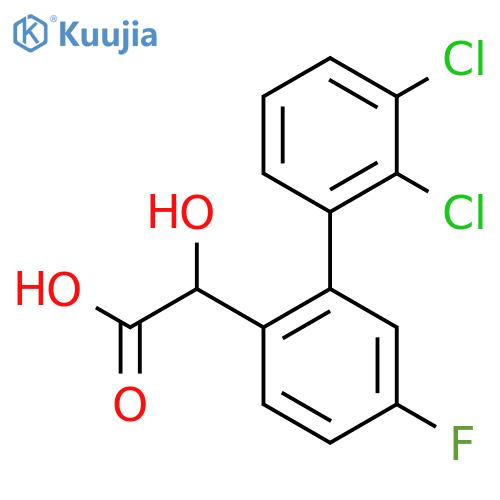 Hydroxy-(2',3'-dichloro-5-fluoro-biphenyl-2-yl)-acetic acid structure