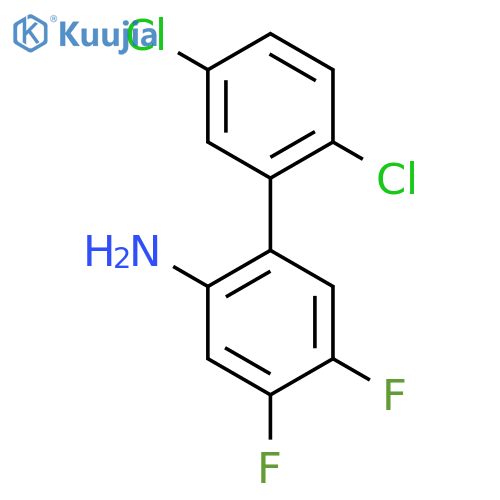 2',5'-Dichloro-4,5-difluoro-biphenyl-2-ylamine structure