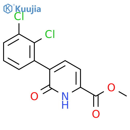 Methyl 5-(2,3-dichlorophenyl)-6-hydroxypicolinate structure