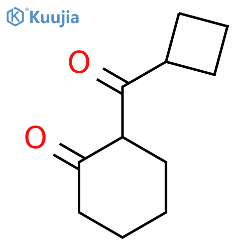 2-cyclobutanecarbonylcyclohexan-1-one structure